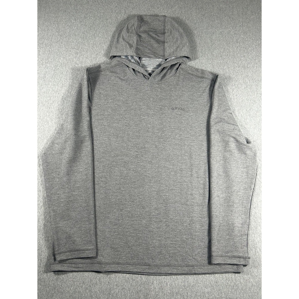 Orvis Men's Classic Collection Long Sleeve Grey Heather Performance Large
